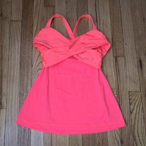 LIKE NEW Lululemon Wrap It Up Tank in Grapefruit